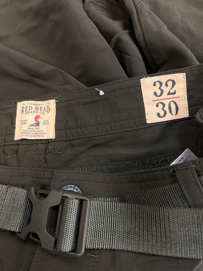 Red Head Men’s Green Convertible Cargo Hiking Pants - 32x30