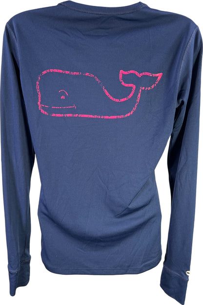 Vineyard Vines Performance Women’s Blue Long Sleeve Athletic Shirt - XS