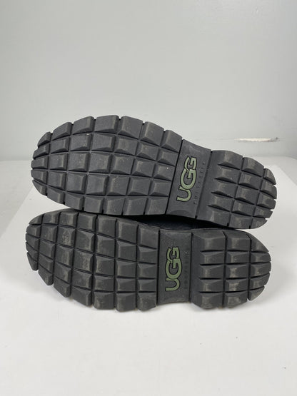 UGG Men’s Black Leather/Suede Shearling Lined Boots - 12