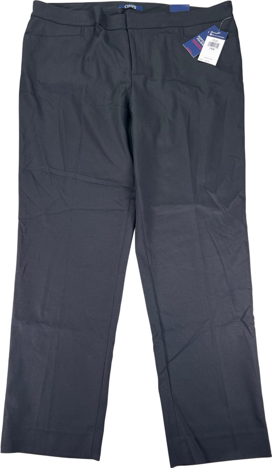 Chaps Women’s Black Super Stretch Slim Leg Dress Pants - 18w