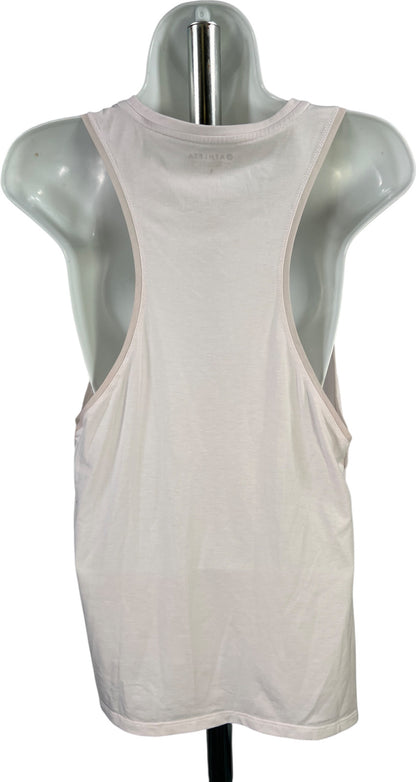 Athleta Women’s White Essence Mesh Trim Side Slit Tank Top - S