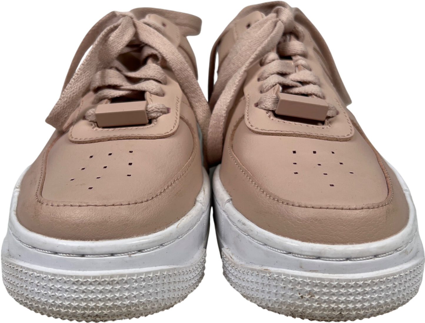 Nike Women’s Pink Air Force Low Pixel Lace Up Sneakers - 6