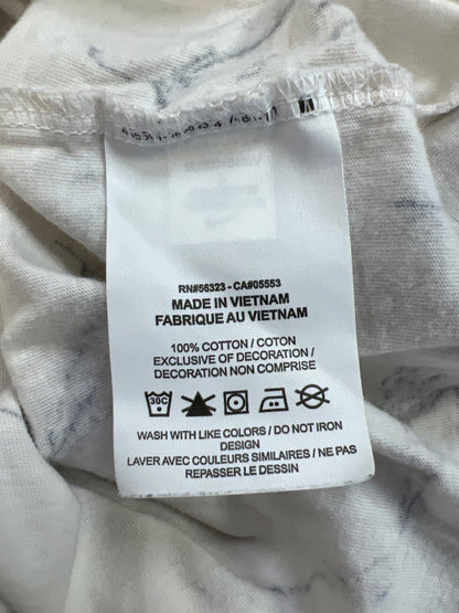 Nike Men’s White/Black Marbled Swoosh Short Sleeve T-Shirt - L