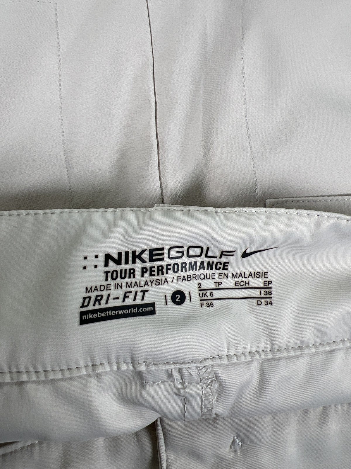 Nike Golf Women’s Beige Tour Performance Dri-Fit Athletic Skort - 2