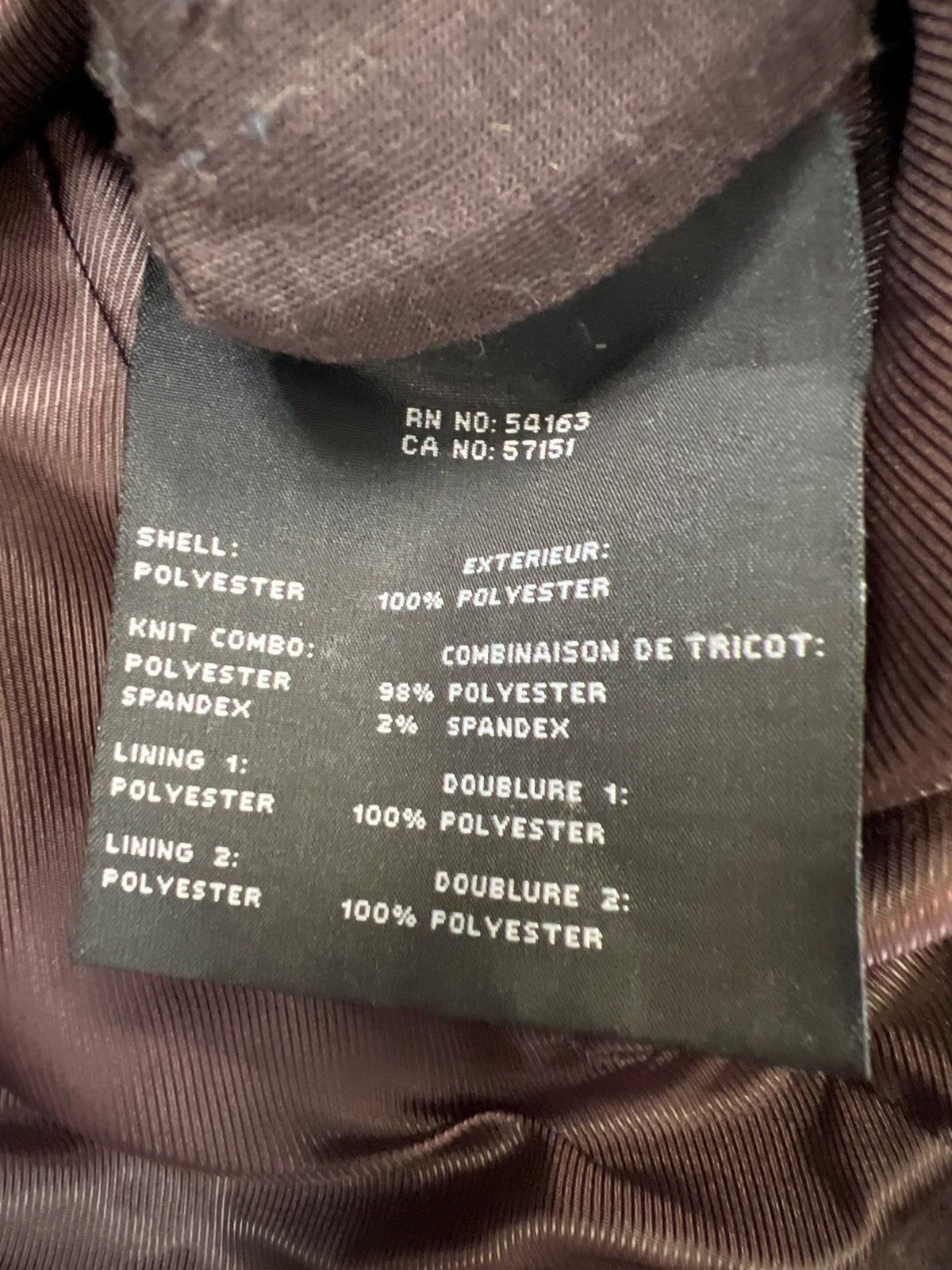 Marc New York Women’s Dark Purple Faux Suede Full Zip Moto Jacket - XS