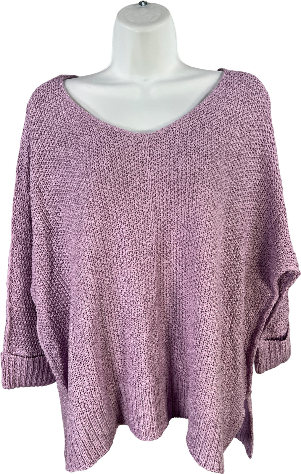 Ee:some Women’s Purple Long Cuffed Sleeve Sweater - M/L