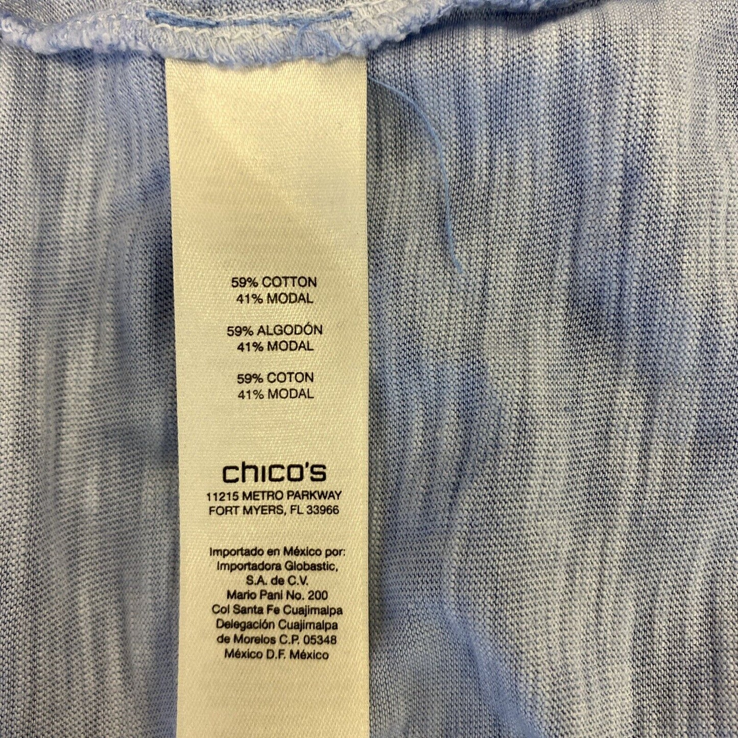 NEW Chico's Womens Nikko Blue Pigment Dye Tessa Tee Shirt Dress - 2/US 12