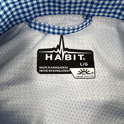 NEW Habit Men's Blue River Gorge UPF Button Up Shirt - L