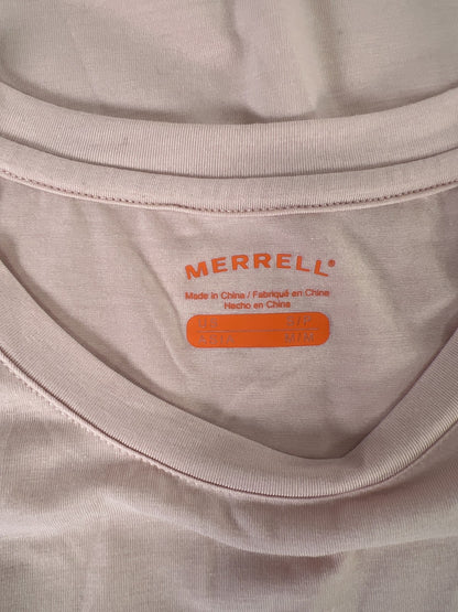 Merrell Women’s Light Pink Short Sleeve Athletic T-Shirt - S