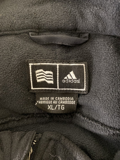Adidas Men’s Black Long Sleeve 1/4 Zip Pullover Fleece Golf Jacket - XL