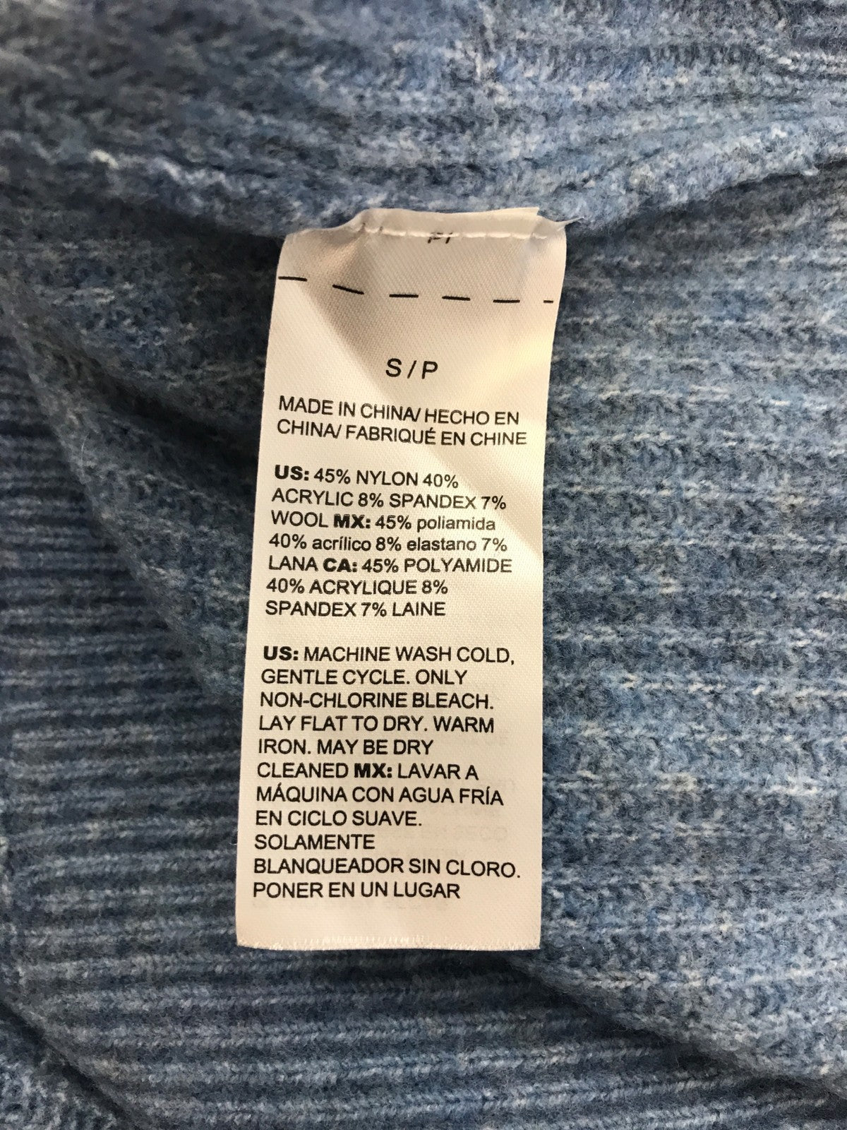 White House Black Market Women’s Blue Long Bell Sleeve Sweater - S