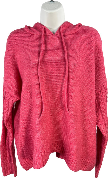 St.Johns Bay Women’s Pink Long Sleeve Hooded Sweater - L