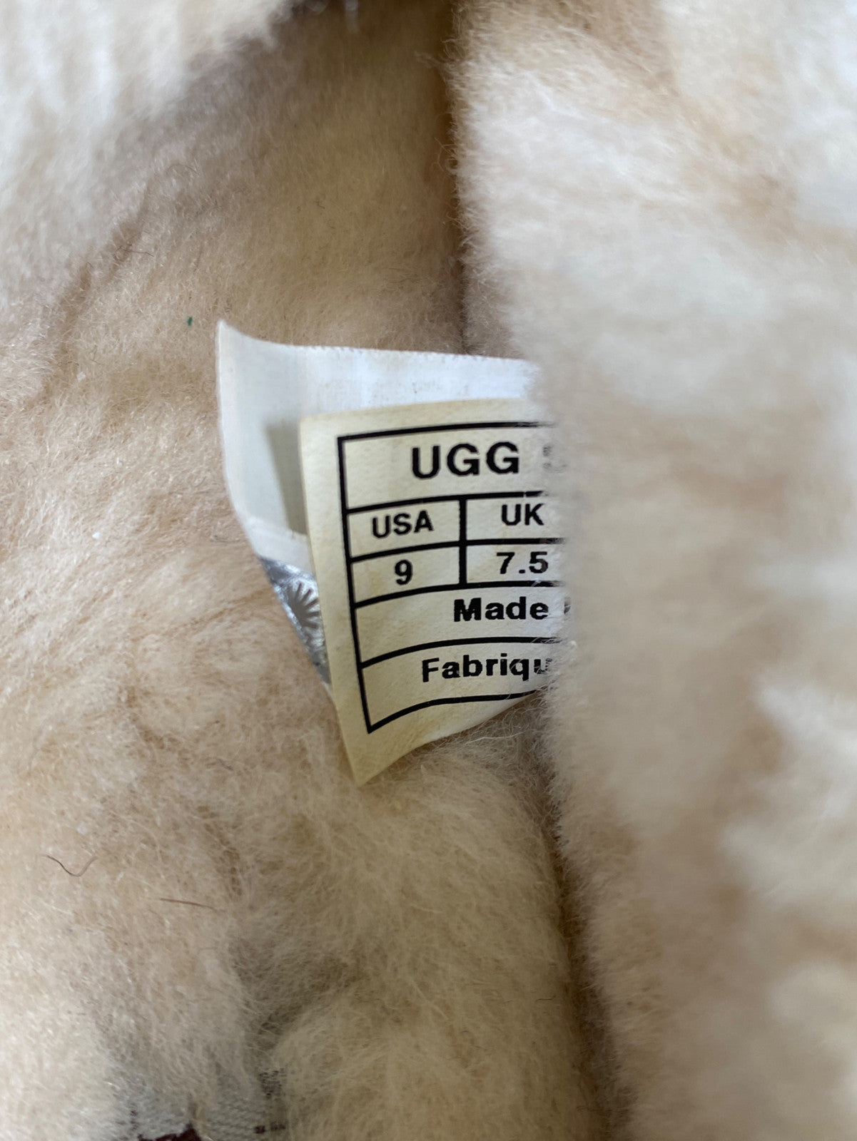 UGG Women’s Light Tan/Beige Dakota Shearling Lined Suede Slippers - 9