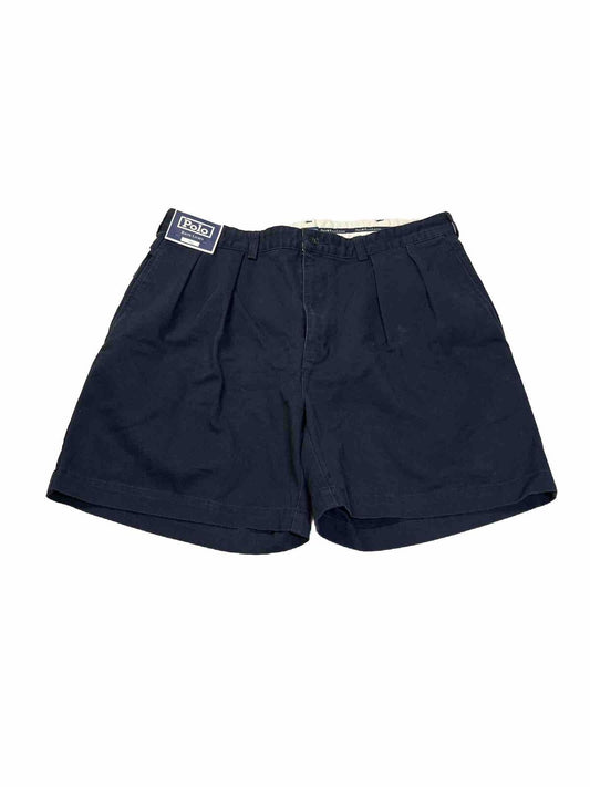 NEW Polo Ralph Lauren Men's Navy Blue Cotton Chino Shorts - 38