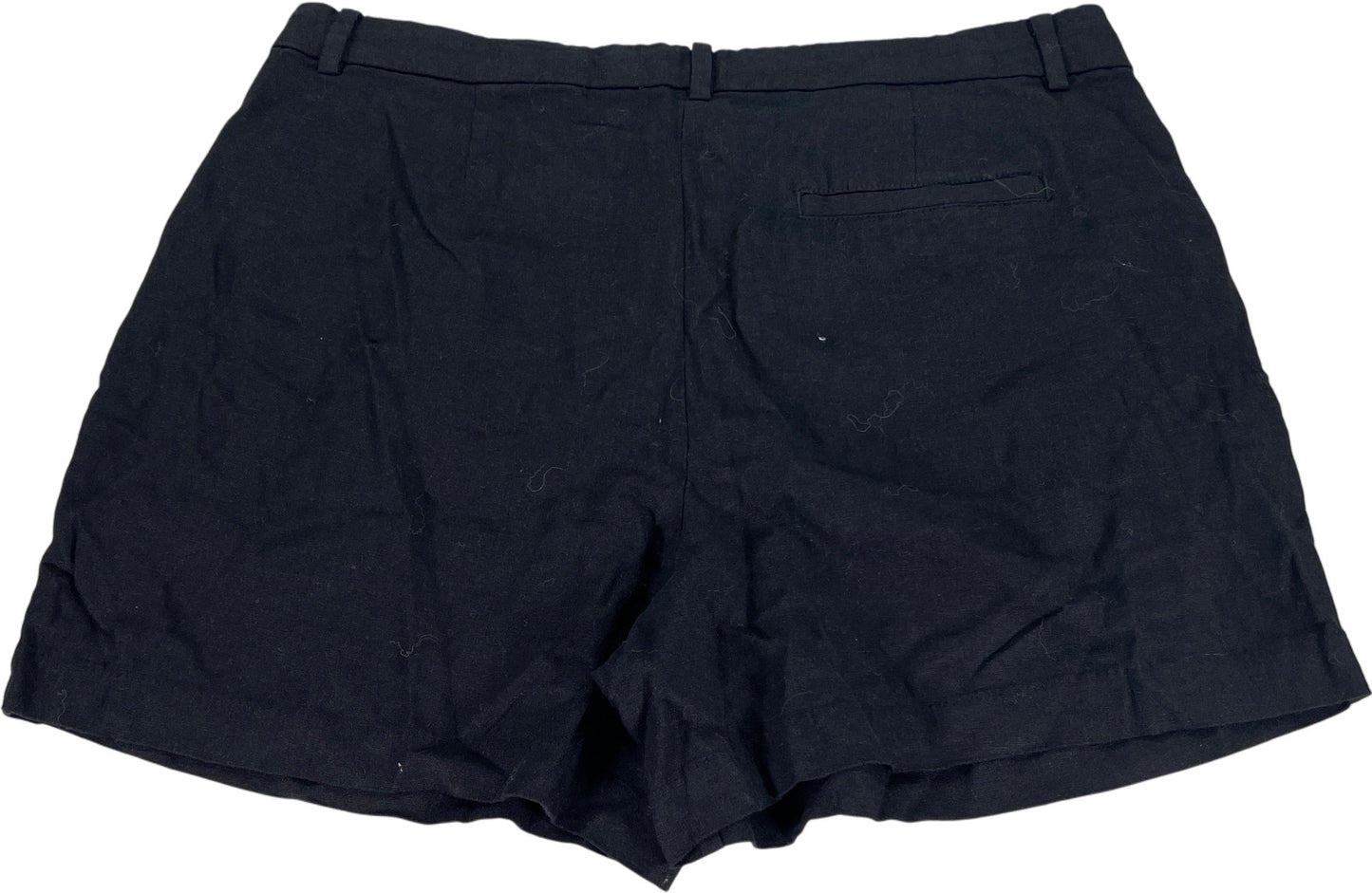 Old Navy Women’s Black Linen Taylor Adjustable Waist 5&quot; Shorts - L