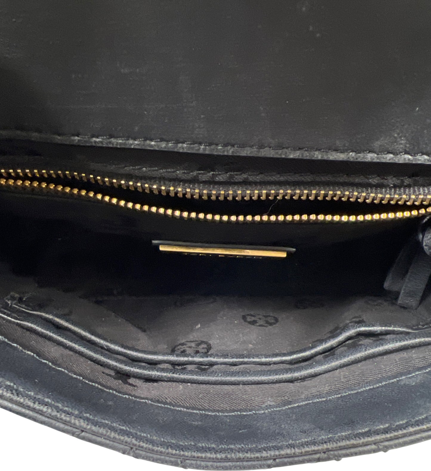 Tory Burch Women’s Black Leather Fleming Convertible Crossbody Purse