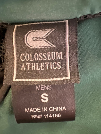 Colosseum Athletics Men’s Black/Green MSU 1/4 Zip Windbreaker Jacket - S