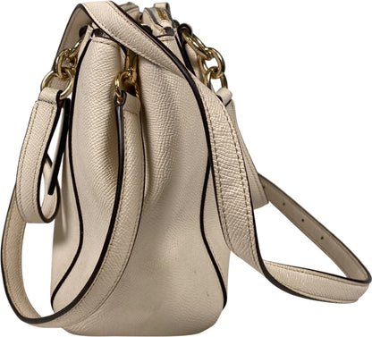 Coach Women’s Ivory/White Christie Carryall Satchel Crossbody Handbag Purse