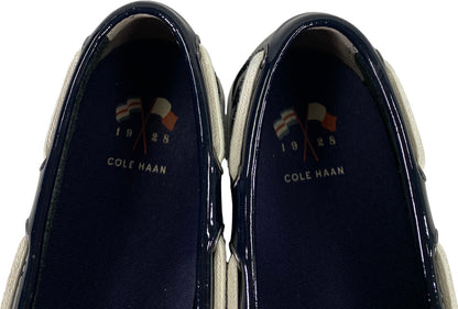 Cole Haan Women’s Blue Patent Nantucket Camp Moc Boat Shoes - 8.5