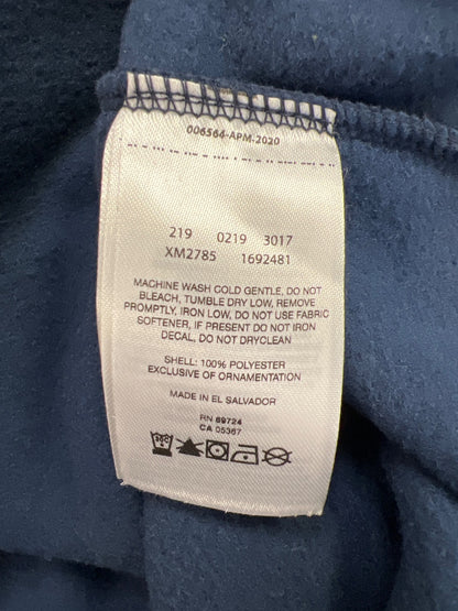 Columbia Men’s Blue U of M Michigan 1/4 Snap Button Pullover Fleece Jacket - M