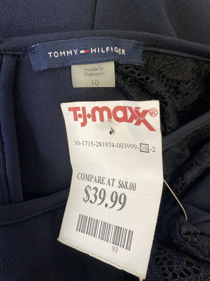NEW Tommy Hilfiger Women’s Navy Blue Lace Sleeve Shift Dress - 10