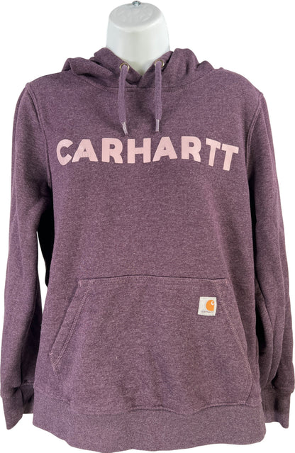 Carhartt Women’s Purple Relaxed Fit Long Sleeve Pullover Sweatshirt - S