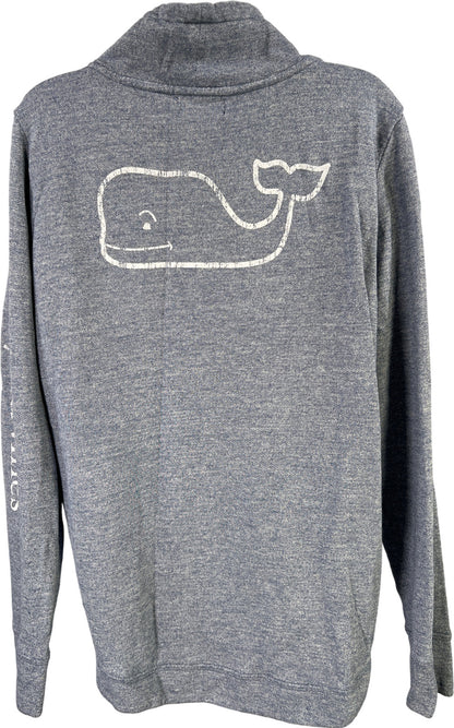 Vineyard Vines Women’s Blue Funnel Neck Lightweight Sweatshirt - L