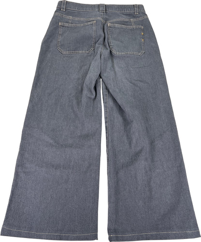 Democracy Women’s Gray Wide Leg Denim Jeans - 8