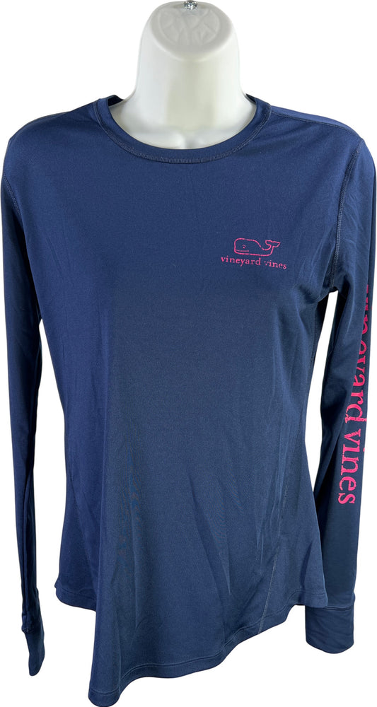 Vineyard Vines Performance Women’s Blue Long Sleeve Athletic Shirt - XS