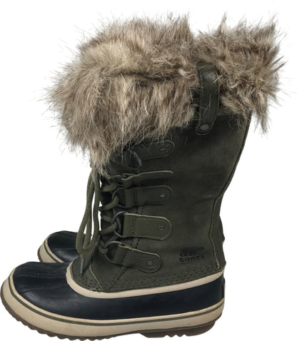 Sorel Women’s Green Joan of Arctic Faux Fur Trim Winter Boots - 8