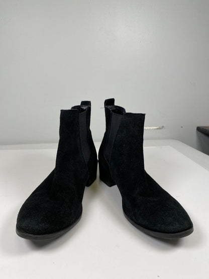 Steve Madden Women’s Black Suede Dover Pull On Chelsea Ankle Boots - 11