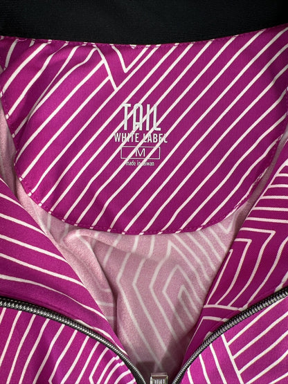 Tail White Label Women's Purple Sleeveless 1/4 Zip Athletic Tank Top - M