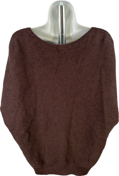 Quince Women’s Brown Short Sleeve Knit Sweater - L