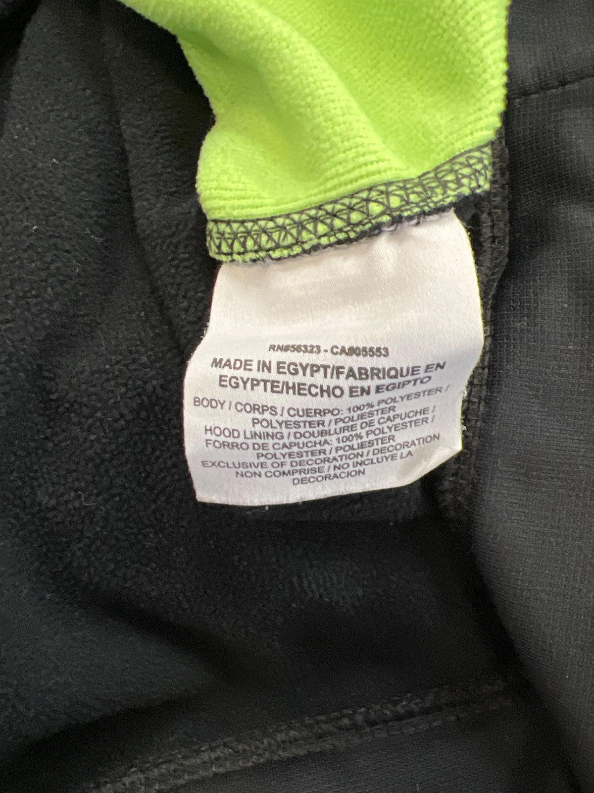 Nike Men’s Black/Green Fleece Lined Therma-Fit Pullover Sweatshirt - M