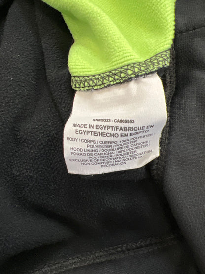 Nike Men’s Black/Green Fleece Lined Therma-Fit Pullover Sweatshirt - M