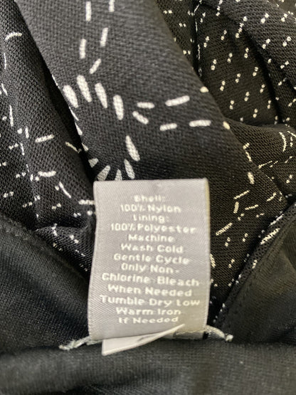 Ann Taylor Women’s Black Floral 3/4 Sleeve Blouse - L