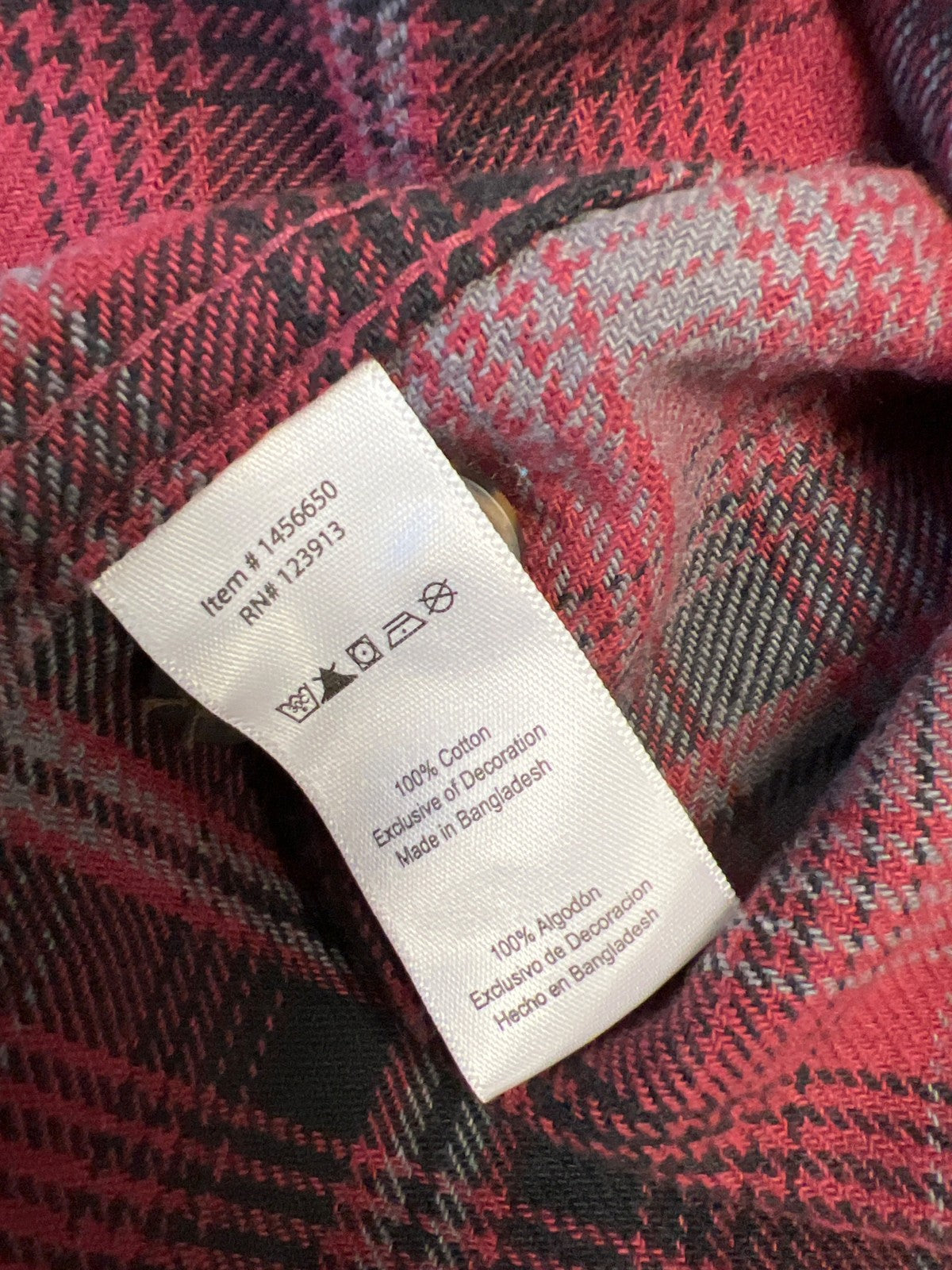 Jachs Men’s Red/Black Plaid Long Sleeve Button Up Heritage Flannel Shirt - XXL