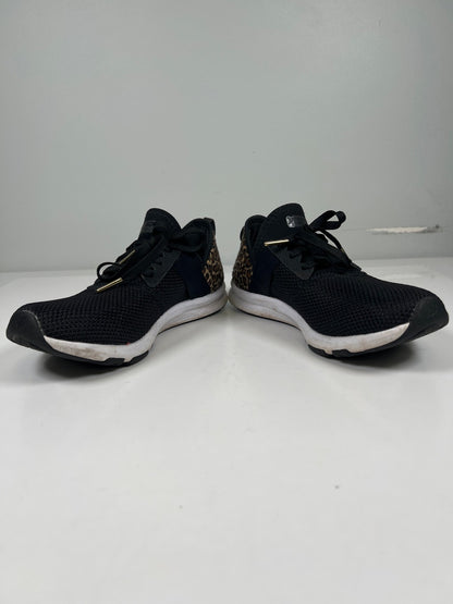 New Balance Women’s Black Cheetah Print Fuel Core Lace Up Sneakers - 8.5