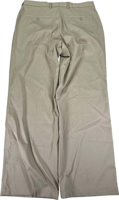 Pebble Beach Performance Men’s Beige Straight Leg Golf Pants - 34x30