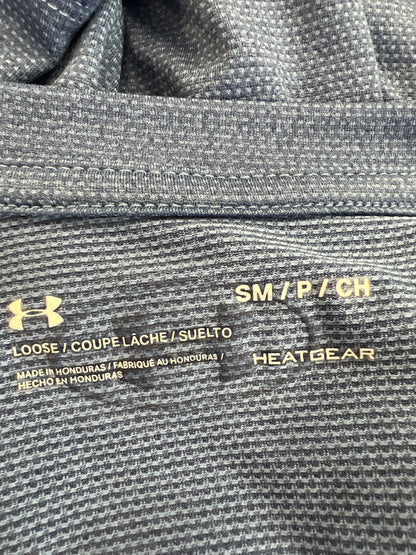 Under Armour Women’s Blue Loose Fit HeatGear V-Neck Athletic Shirt - S