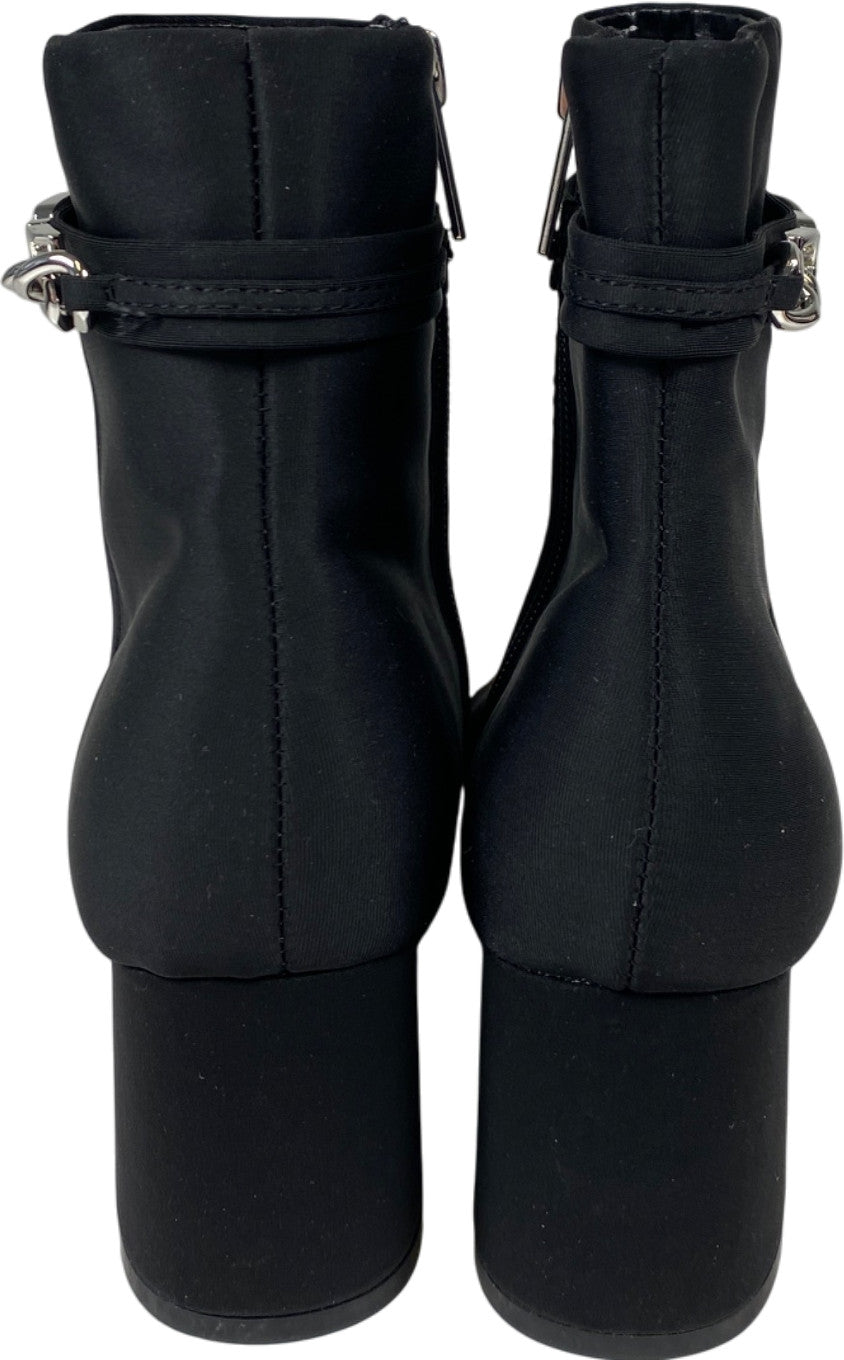 Unisa Women’s Black Textile Violet Side Zip Heeled Boots - 6.5