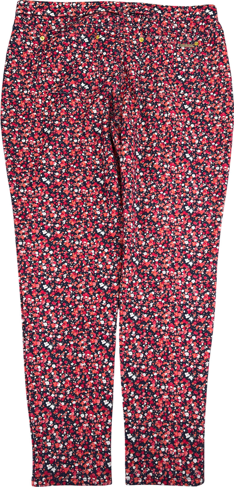 Michael Kors Women’s Pink/Red Small Wildflower Twill Pull On Pants - L