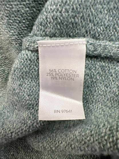 Pure J.Jill Women’s Blue Long Sleeve V-Neck Collared Sweater - Plus 2X