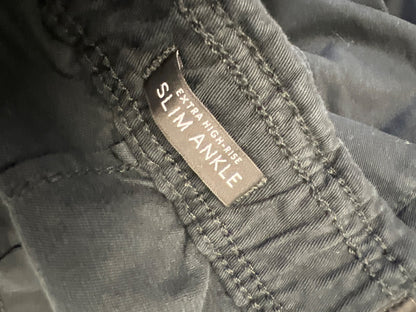 White House Black Market Women’s Black Extra High Rise Slim Ankle Pants - 10