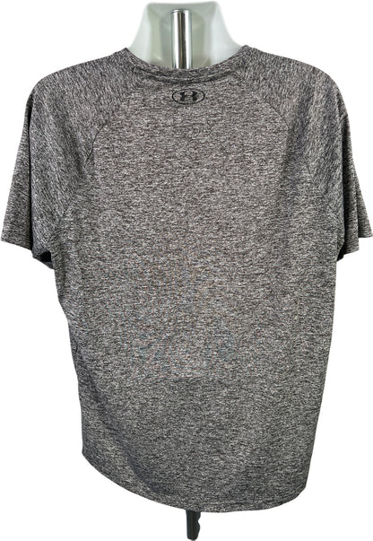 Under Armour Men’s Gray Heather Short Sleeve HeatGear Athletic Tech T-Shirt - XL