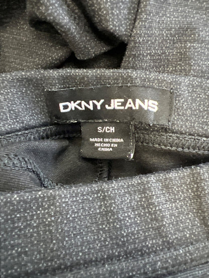 DKNY Women’s Black/Gray Pull On Ponte Legging Pants - S