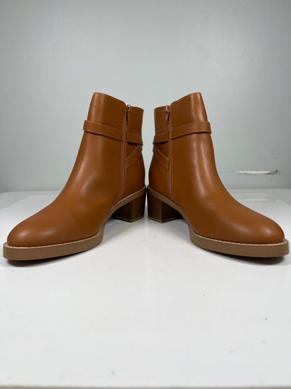 Ann Taylor LOFT Women’s Brown Side Zip Ankle Ridding Boots - 11
