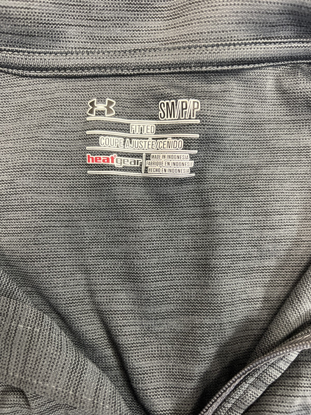 Under Armour Women’s Gray/Blue HeatGear. Long Sleeve Fitted Athletic Shirt - S