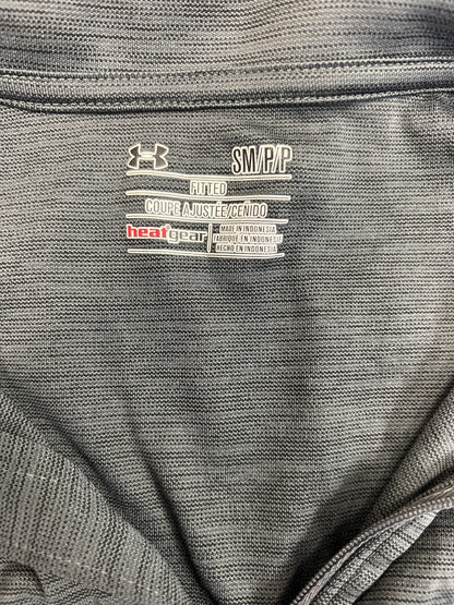 Under Armour Women’s Gray/Blue HeatGear. Long Sleeve Fitted Athletic Shirt - S