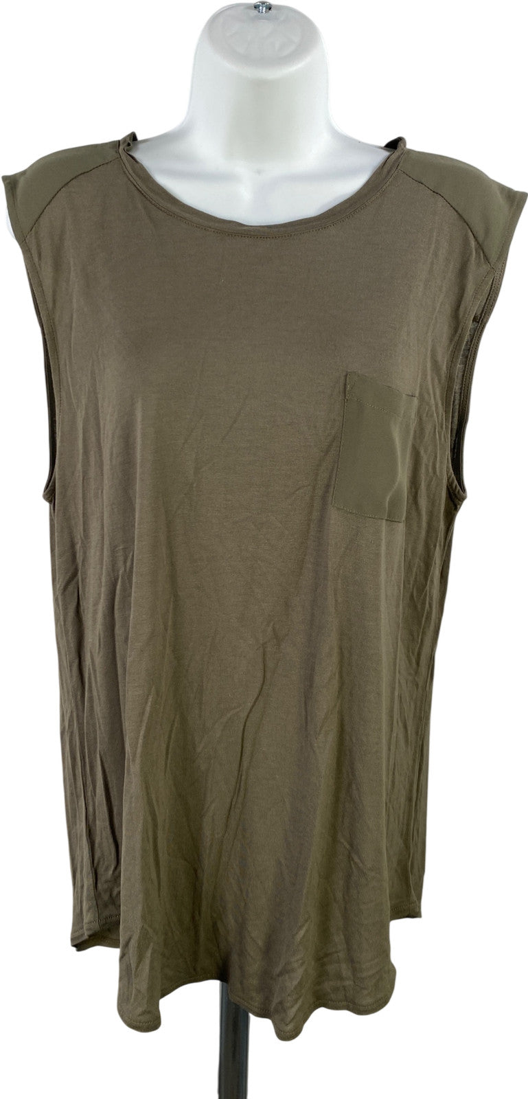 LOFT Women’s Green Pocket Front Sleeveless Tank Top - L